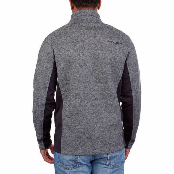 Spyder Men's Half Zip Sweater Gait Knit Pullover Jacket NWT - Picture 2 of 3